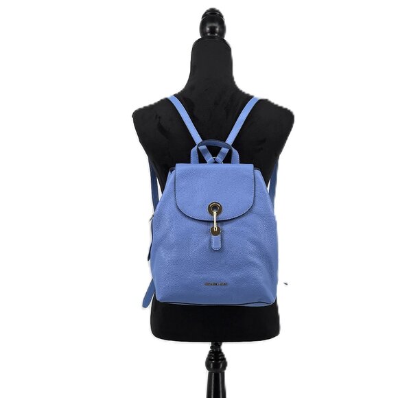 MK Michael Kors Raven Medium Pebbled Leather Backpack - Picture 1 of 12